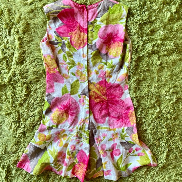 Vintage Tropical Floral Romper - Picture 7 of 14